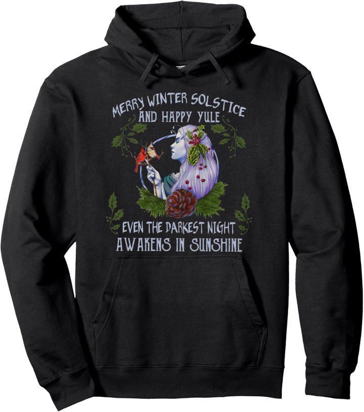 Frohe Wintersonnenwende und frohes Julfest Pullover Hoodie