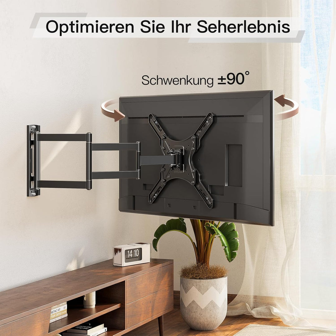 ELIVED Lang Arm TV Wandhalterung für die meisten 26-65 Zoll Fernseher, Eck TV Halterung Ausziehbar 9