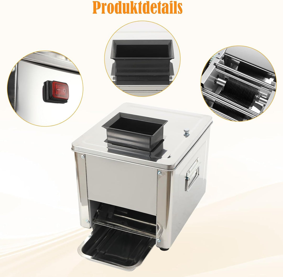 850W Fleischschneidemaschine Kommerzielle Fleisch Schneidemaschine Aus Edelstahl Allesschneider Elek