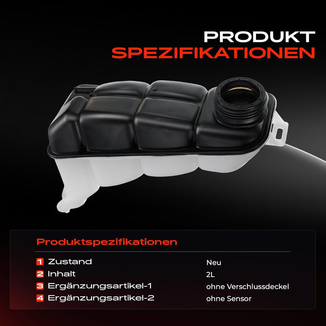 Frankberg Ausgleichsbehälter Kühlmittelbehälter für E200 E230 E240 E300 W210 S210 1995-2003 A2105000