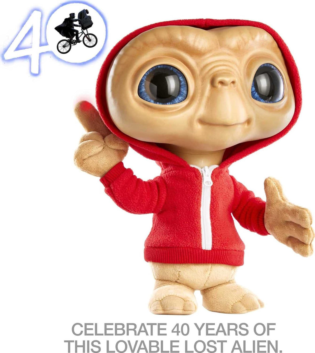 Mattel E.T. The Extra-Terrestrial 40th Anniversary Plush Figure with Lights and Sounds, Soft Toy fo
