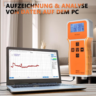 Batterie Innenwiderstandsmessgerät, Batteriespannungs Innenwiderstandsmessgerät 1uΩ~200Ω/0~±100VDC,