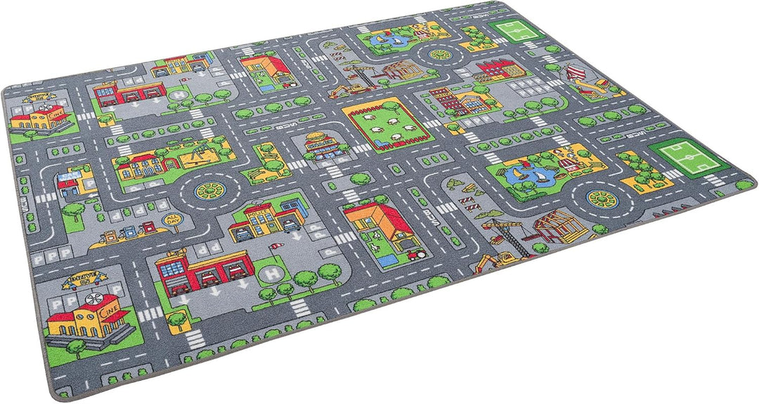 Pergamon Strassenteppich Beidseitig Kinder Spielteppiche für Kinderzimmer und Spielzimmer 160x240 cm