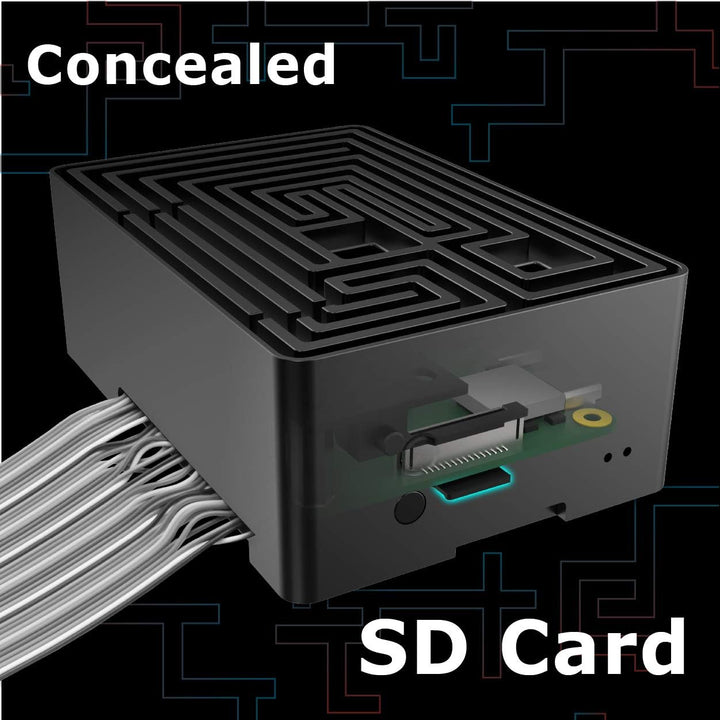 Akasa Maze Raspberry Pi 4 Gehäuse, lüfterloses Gehäuse für Raspberry Pi 4 Modell B, Verdeckter Micro