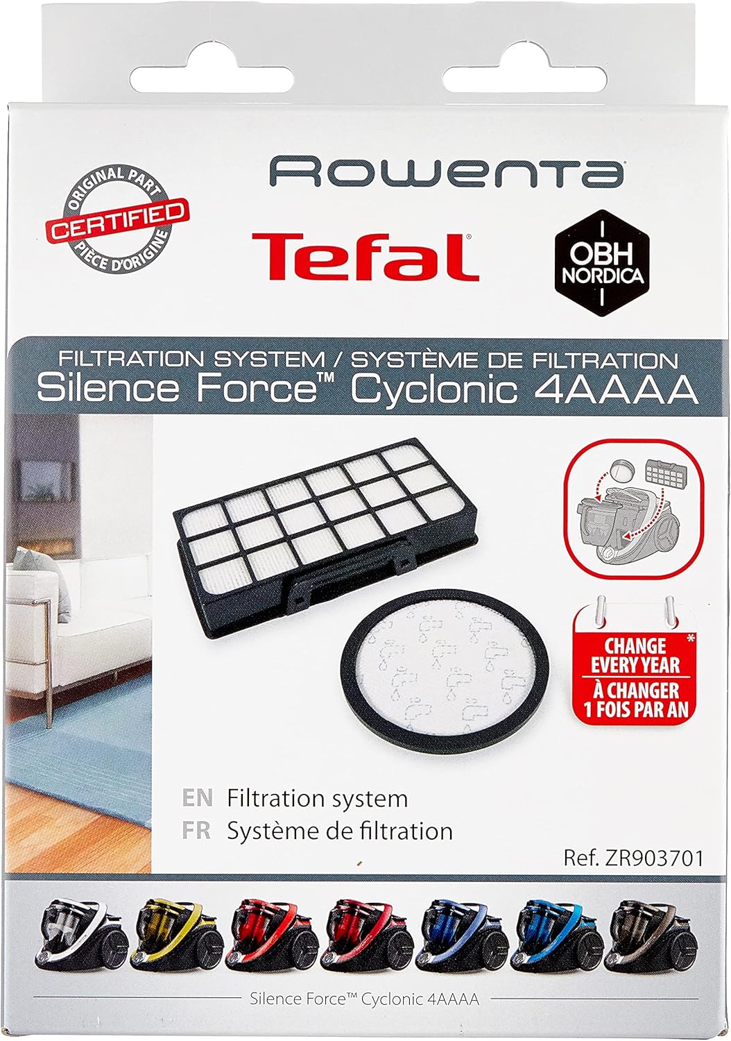 Rowenta ZR903701 Filter, passend für Silence Force Cyclonic Staubsauger RO76xx