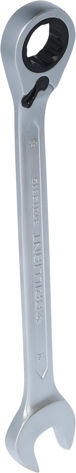 KS TOOLS Ratschenringschlüssel, umschaltbar, 15 mm 15 mm einzeln, 15 mm einzeln