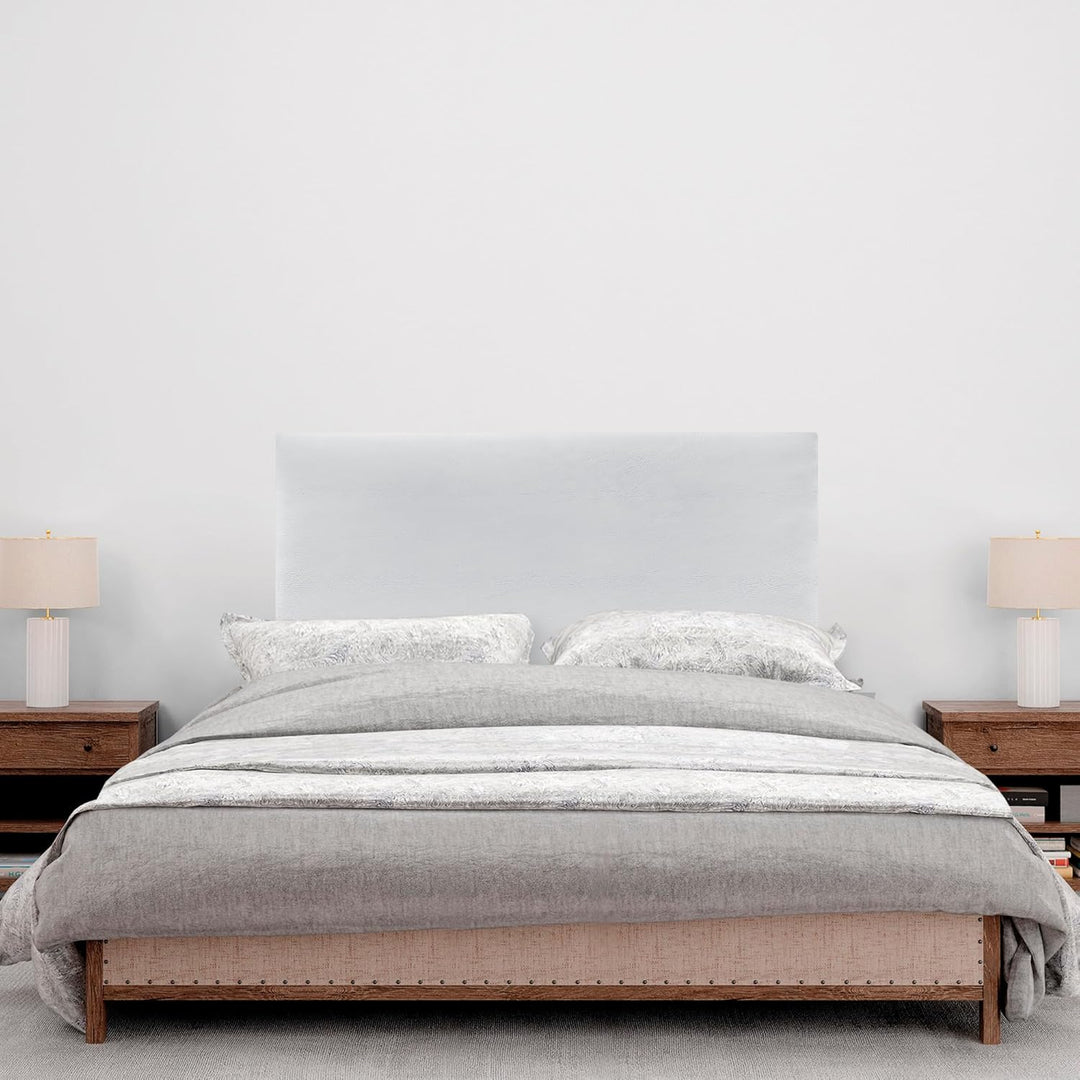 DHOME Kopfteil aus Kunstleder oder Stoff AQUALINE Glattes gepolstertes Kopfteil Luxusbett Kopfteil (