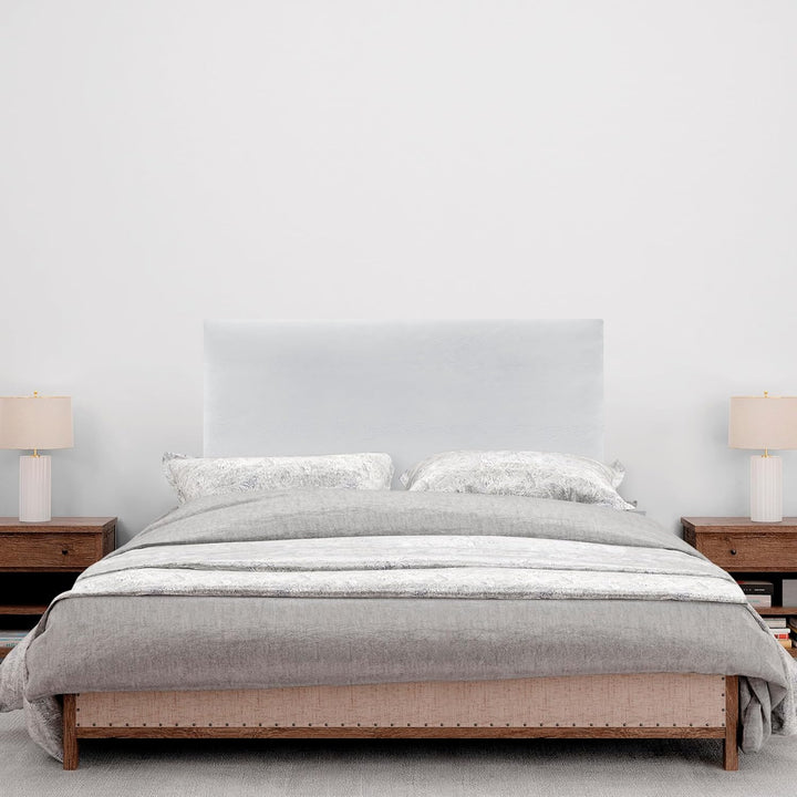 DHOME Kopfteil aus Kunstleder oder Stoff AQUALINE Glattes gepolstertes Kopfteil Luxusbett Kopfteil (