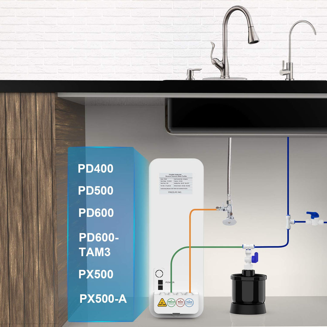 Frizzlife MWT3 Druck-Mini-Wassertank für PD400, PD500, PD600, PX500, PX500-A, 0,13 Gallonen kleiner