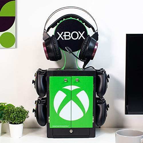 Numskull Offizieller Aufbewahrungsschrank für Xbox Series X Spiele, Kopfhörerständer und Controller-