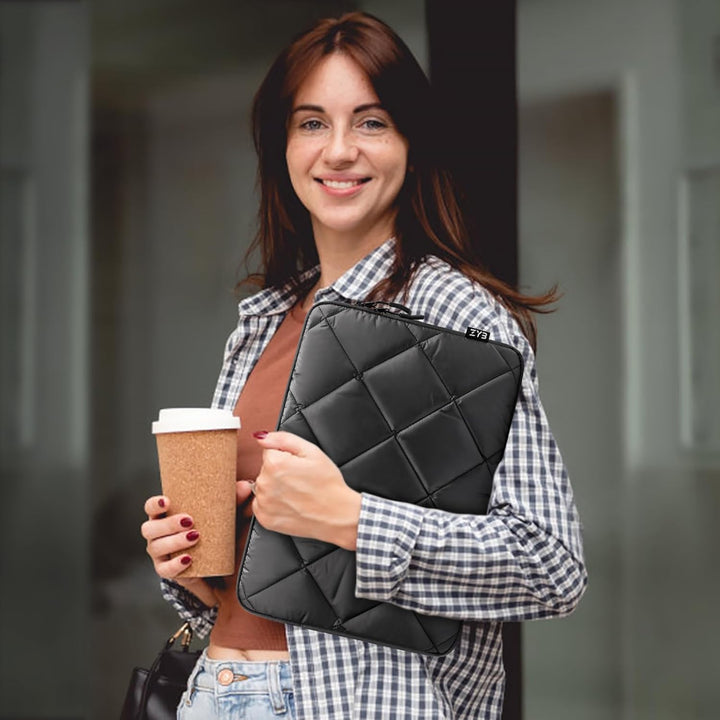 ZYB 13.3 Zoll Puffy Laptop Hülle MacBook Tasche für MacBook Air 13 M3 M2 M1 2024-2010, MacBook Pro 1