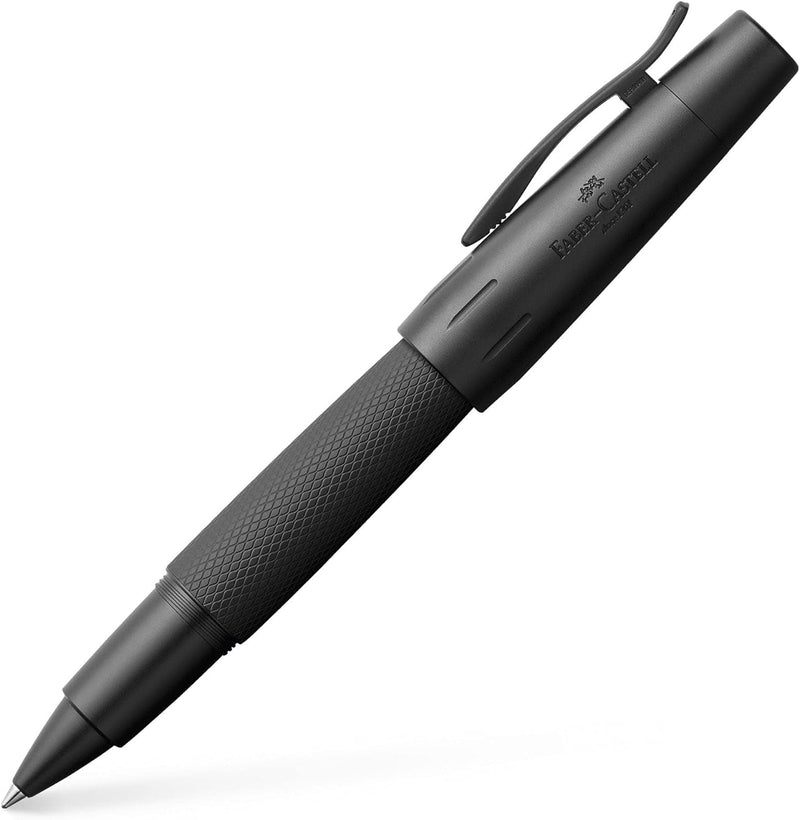 Faber-Castell 148625 - Tintenroller e-motion Pure Black,1 Stück Tintenroller schwarz, Tintenroller s