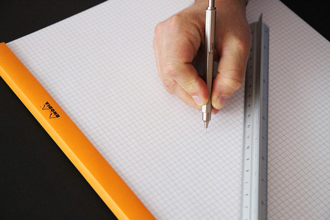 Rhodia 9395C Drehbleistift scRipt (0,5 mm, elegant und robust) 1 Stück rosenholz Holzrosa, Holzrosa