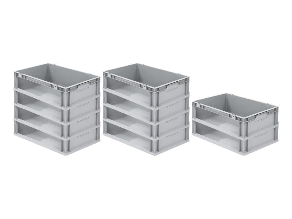 SparSet 10x Eurobox NextGen Store | HxBxT 17x40x60cm | 34 Liter | Seite offen | Eurobehälter, Transp