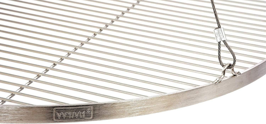 80 cm Grillrost Edelstahl für Schwenkgrill 3 Bein BBQ Grill Rost mit Seil neu