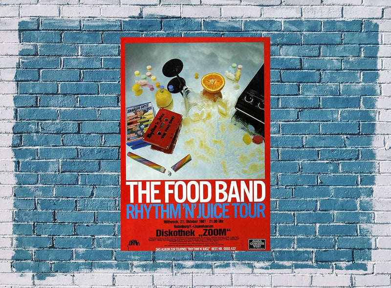 The Food Band - Rhythm N Juice, 1981 » Konzertplakat/Premium Poster | Live Konzert Veranstaltung | D