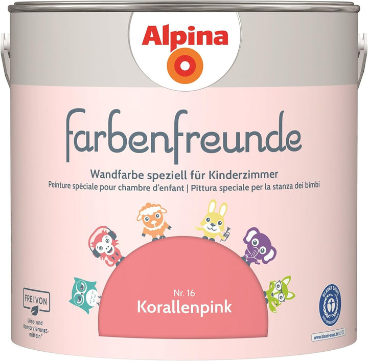Alpina Farbenfreunde Nr. 16 Korallenpink 2,5 Liter matt, Korallenpink