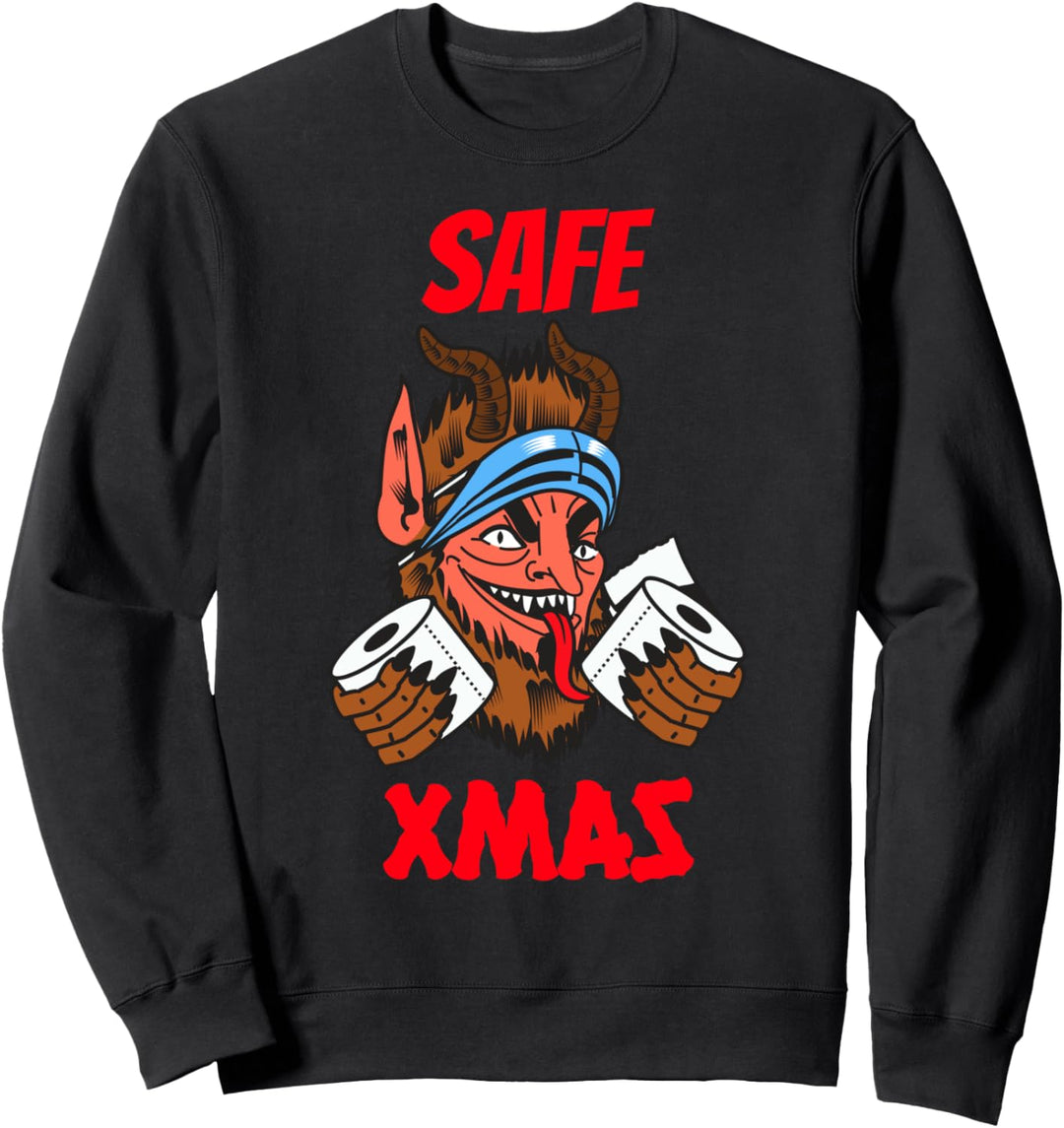 Lustige sichere Weihnachten Santa Weihnachten Sweatshirt