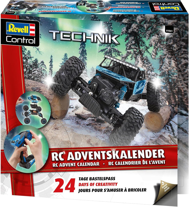 Revell Advent Calendar RC Crawler I Remote Controlled Advent Calendar for Craftsmen I for Boys, Girl