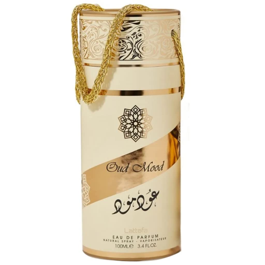 Parfum „Oud Mood“ von Lattafa, 100 ml, Duftnoten: Blumen, Bernstein, Moschus, Holz