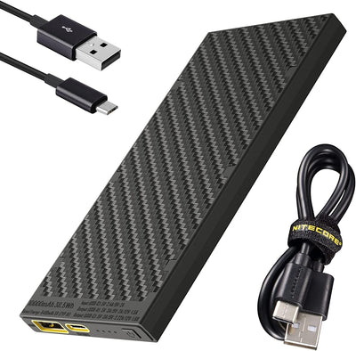 Nitecore NB10000 Externer Akku 10.000 mAh, Schwarz Single, Single