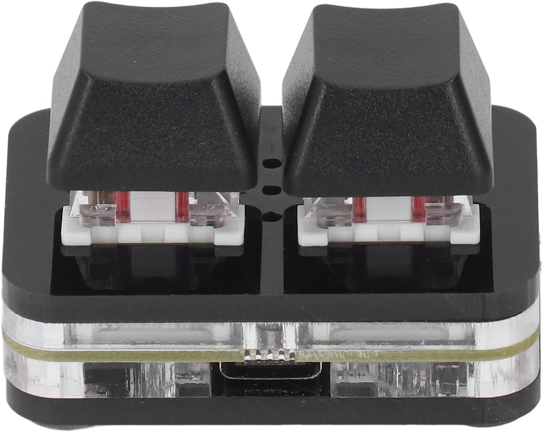 2 Tasten Tastatur für OSU, USB Gaming Tastatur mit Rotem Achsenschalter, Mechanische Mini Hotswap Ta