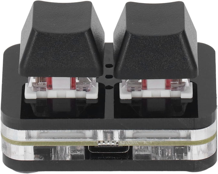 2 Tasten Tastatur für OSU, USB Gaming Tastatur mit Rotem Achsenschalter, Mechanische Mini Hotswap Ta