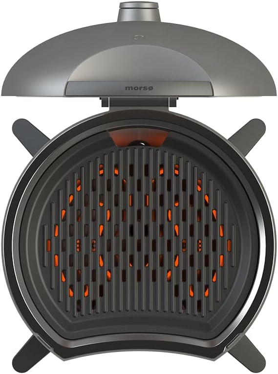 Morsø Forno EL Medio Elektrogrill – Grill elektrisch mit Grillrost aus Gusseisen, skandinavischer Li