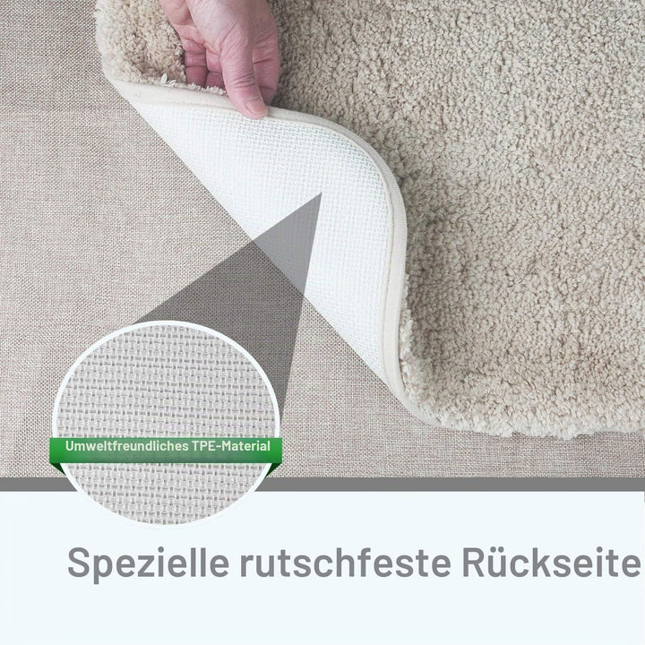 FCSDETAIL rutschfeste, Hochflor Badteppiche 70X120 cm, Maschinenwaschbare Badematte, Badvorleger mit