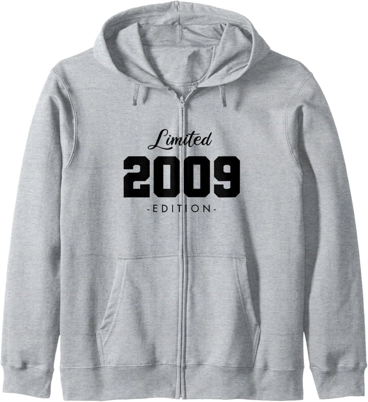 15 Jahre Jahrgang 2009 Limited Edition 15. Geburtstag Kapuzenjacke