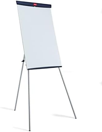 Nobo Basic Flipchart aus Melamin mit Stativgestell (höhenregulierbar, für Flipchartblöcke geeignet),