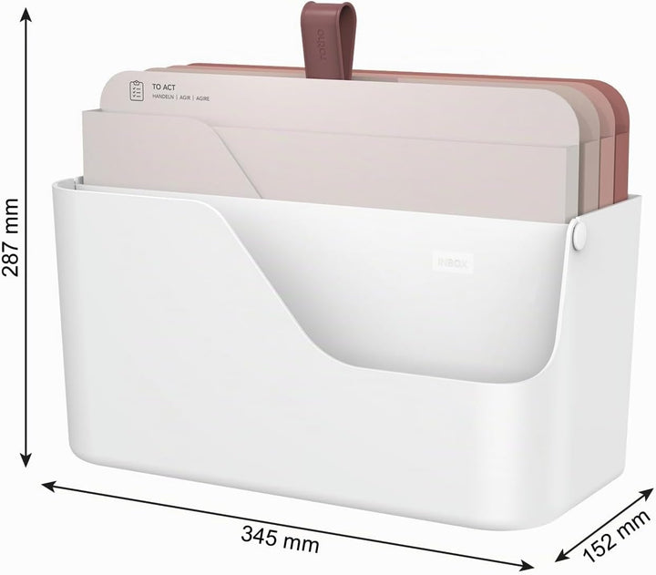 Rotho MyPaper Dokumentenablage, Schreibtisch-Organizer, Dokumentenhalter, Briefablage, Postfach, Pap