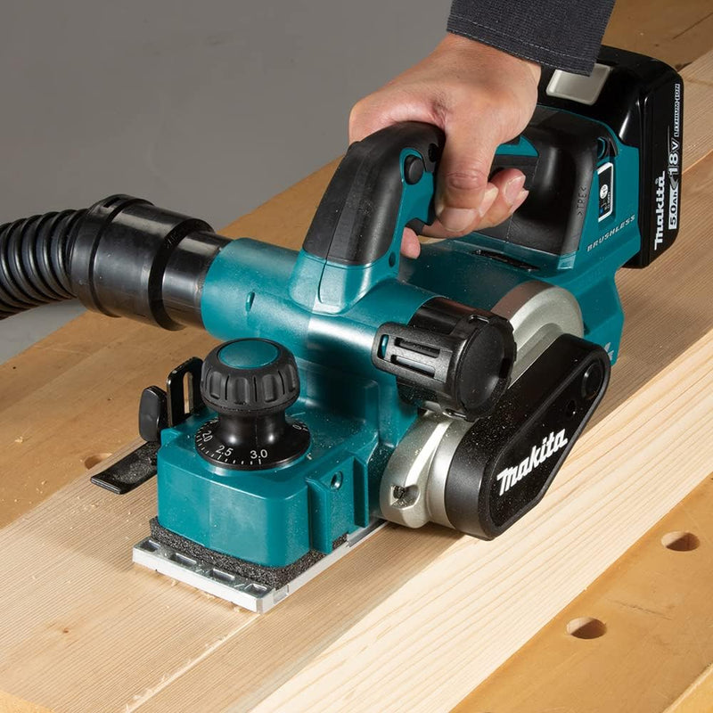 Makita DKP181Z Akku-Hobel 82 mm 18 V (ohne Akku, ohne Ladegerät), Akku-Hobel