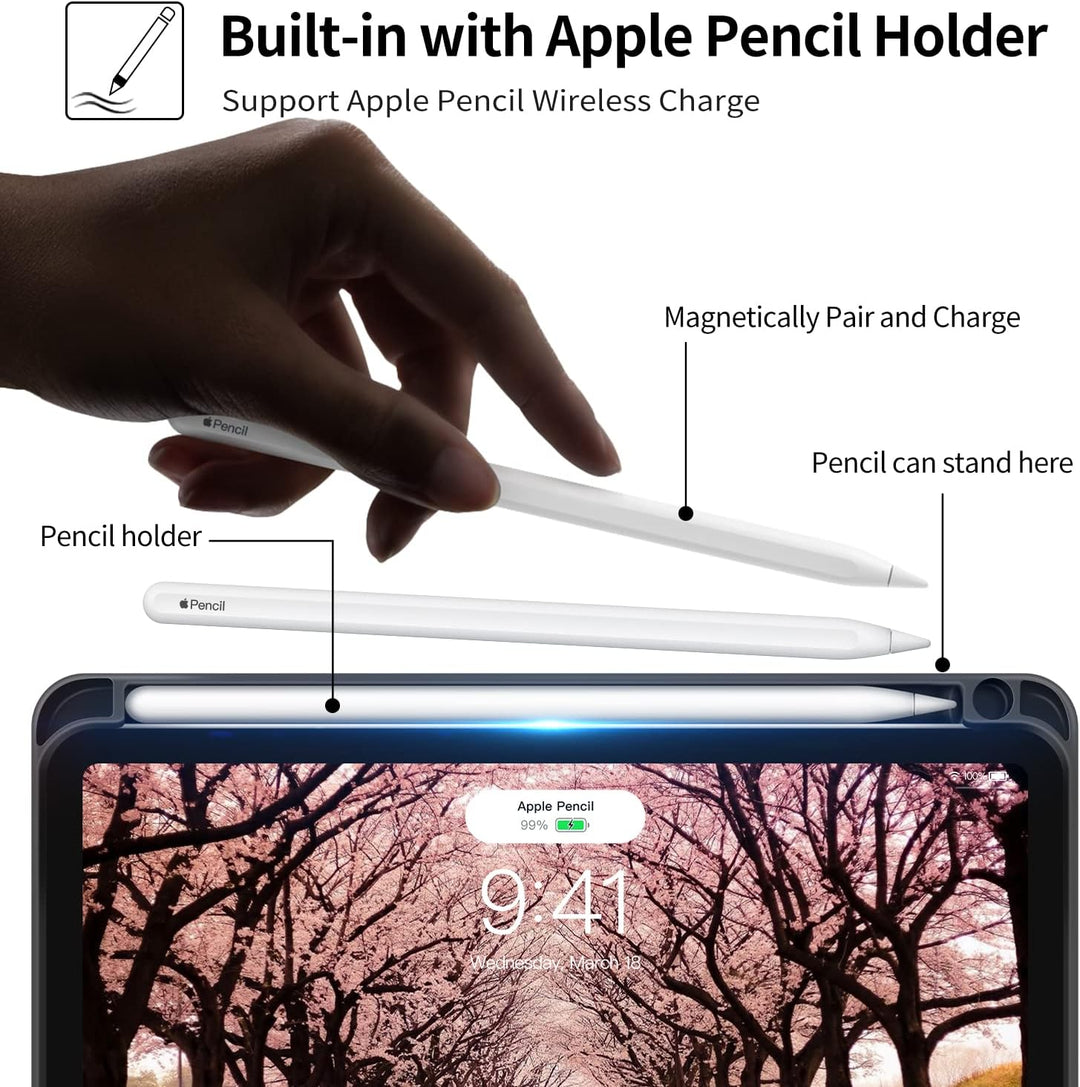 HOLIMET iPad Mini 6 Hülle 2021 8,3 Zoll mit Stifthalter, iPad Mini 6. Generation PU Leder Cover Smar