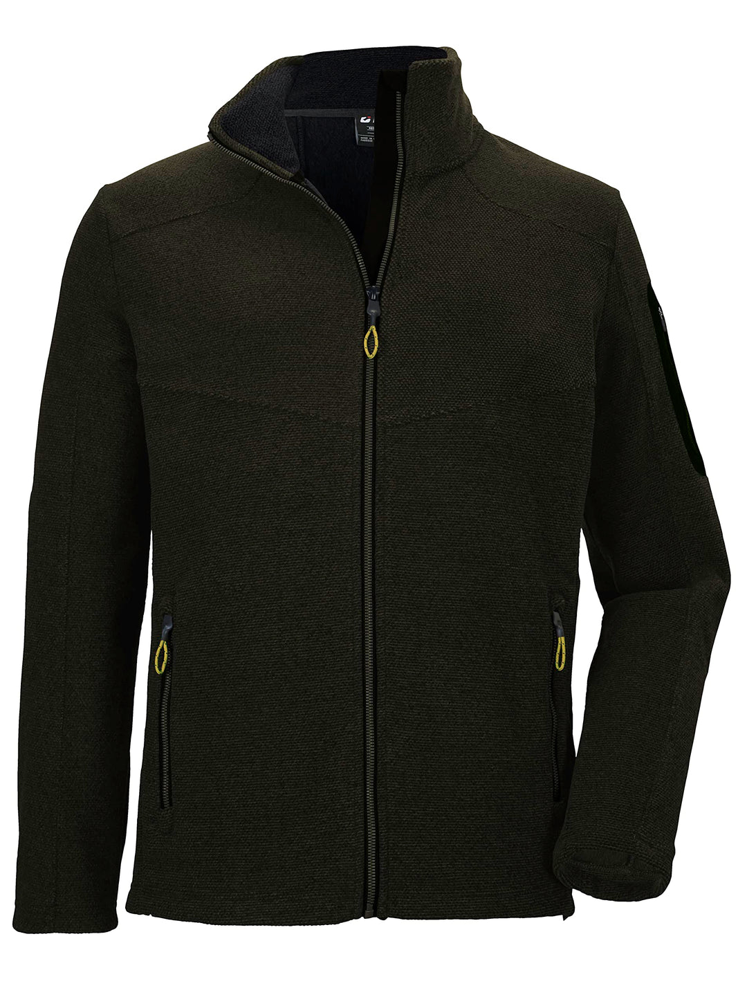 Killtec Herren Kow 28 Mn Kntflc Jckt Strickfleecejacke mit Stehkragen S dunkeloliv, S dunkeloliv