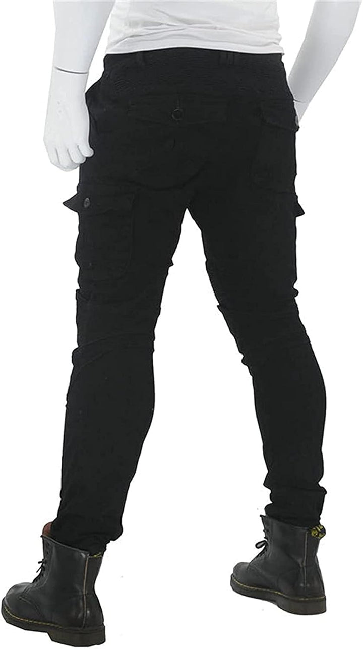 sigaer Motorradhose,Schutzhose,Herren,Motorradjeans,aus atmungsaktivem, verschleissfestem,mit 2 Paar