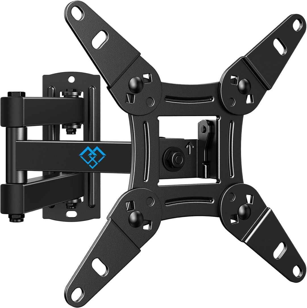 PERLESMITH TV Wandhalterung, Schwenkbare Neigbare TV Halterung für 13-43 Zoll Flach &amp; Curved Fernseh