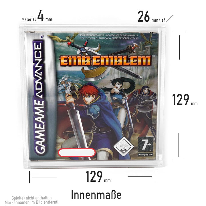 RetroRetter 3x Acryl Case für GameBoy Classic Color Advance Spiel OVP - DMG GBC GBA UV Schutz Protec