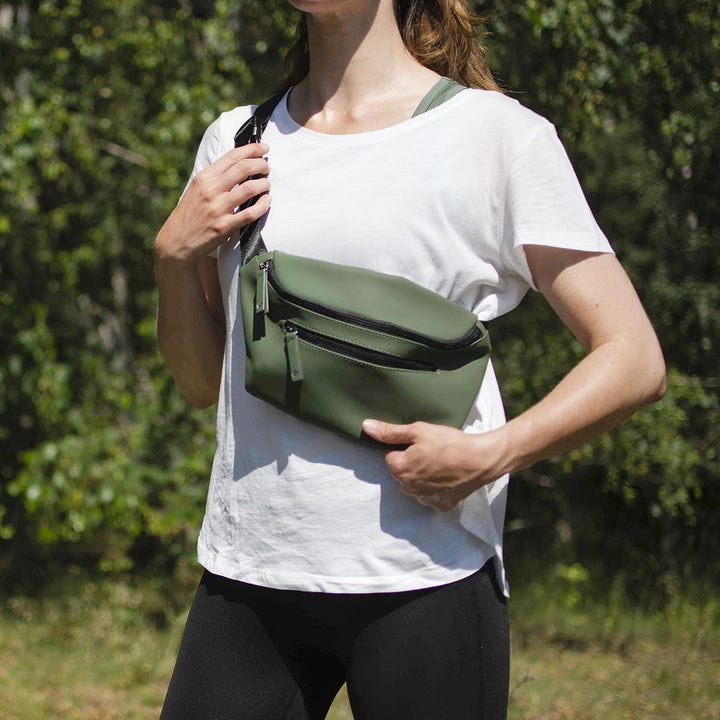 The Friendly Swede Bauchtasche Damen, Herren - Stylisch Gürteltasche Fanny Pack, Hüfttasche, Waist B