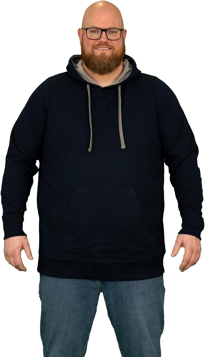 Alca Kapuze Sweatshirt für Männer mit Übergrösse Bauchumfang XXL-8XL Herren Kapuzenpullover Sweater