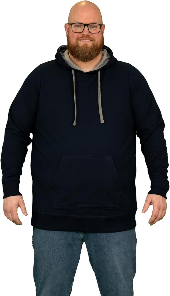 Alca Kapuze Sweatshirt für Männer mit Übergrösse Bauchumfang XXL-8XL Herren Kapuzenpullover Sweater