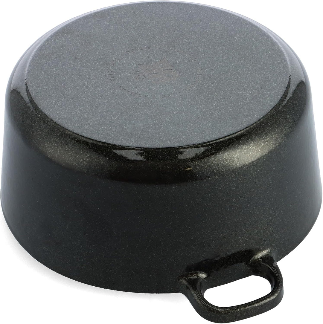 BK Cookware Bourgogne Deutsches Emaille-Gusseisen, 28cm/6,7Liter Schmortopf Auflaufform mit Deckel,D