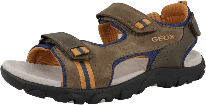 Geox Mädchen Jr Strada A Sandalen 31 EU Brown Avio, 31 EU Brown Avio