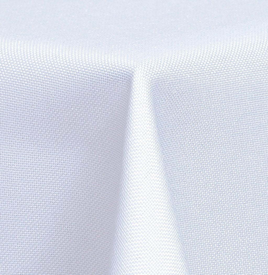 Textil Tischdecke - Leinen Optik - wasserabweisend Eckig 130x260 (Weiss, ca. 130 x 260 cm) Weiss ca.