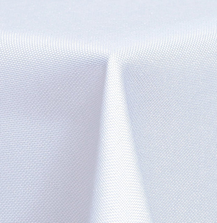 Textil Tischdecke - Leinen Optik - wasserabweisend Eckig 130x260 (Weiss, ca. 130 x 260 cm) Weiss ca.