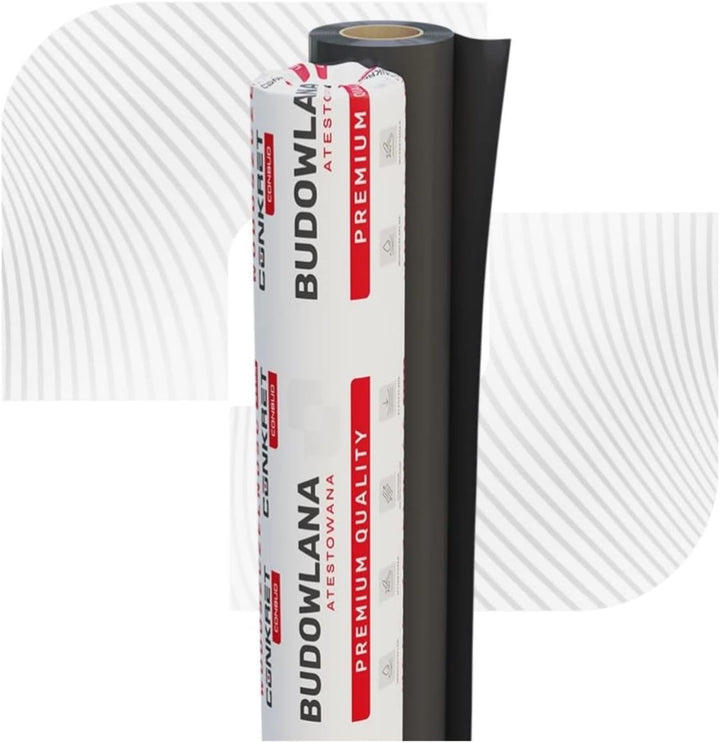 8m x 25m = 200m² Schwarze 0,2mm Baufolie Abdeckfolie Estrichfolie Schutzfolie Gartenfolie