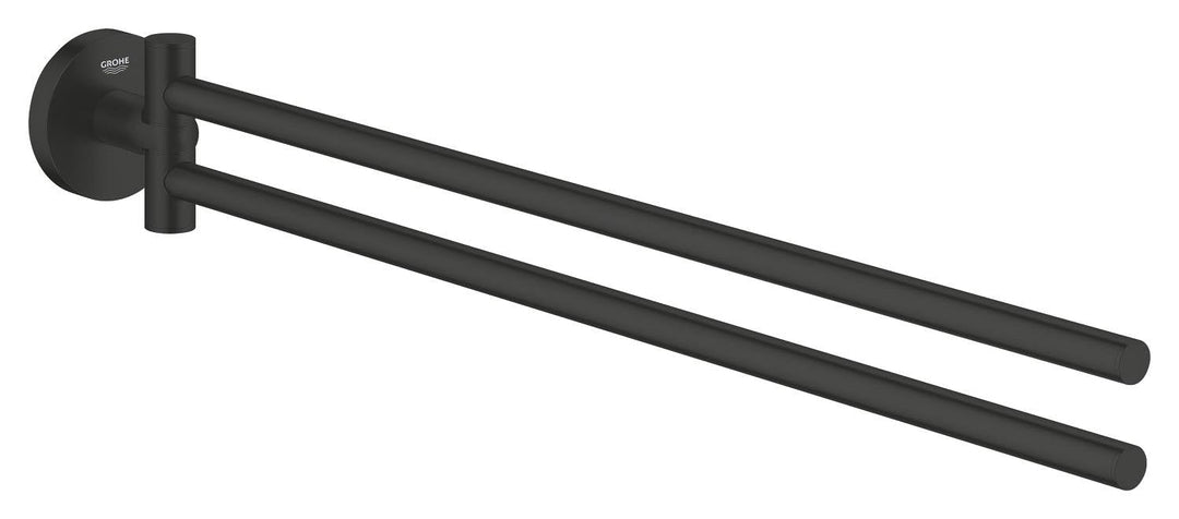 GROHE Start, Doppel-Handtuchhalter (für 2 grosse Handtücher, 44cm lang, schwenkbar, zum Bohren, inkl