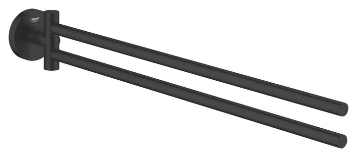 GROHE Start, Doppel-Handtuchhalter (für 2 grosse Handtücher, 44cm lang, schwenkbar, zum Bohren, inkl
