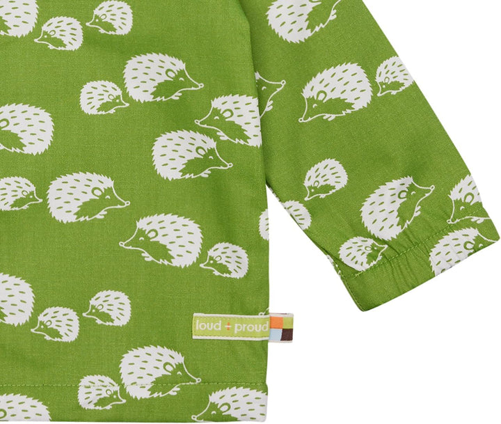 loud + proud Unisex Baby Wasserabweisende Jacke, GOTS-Zertifiziert Übergangsjacke 62-68 Grass, 62-68