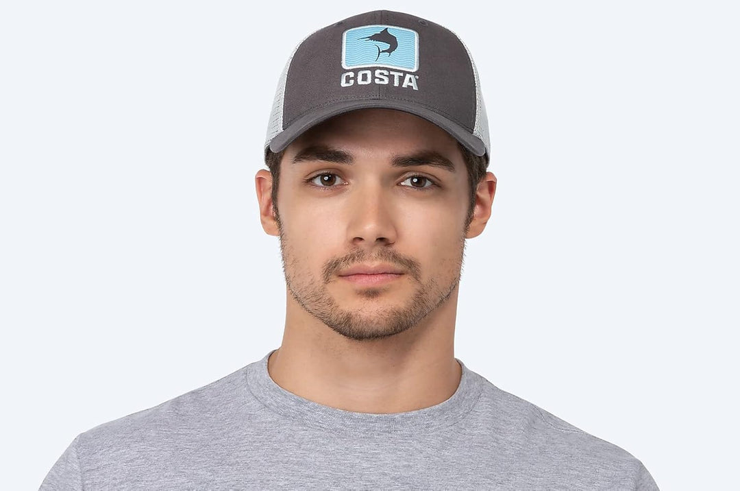 Costa Del Mar Herren Marlin Waves Trucker Einheitsgrösse Dunkelgrau, Einheitsgrösse Dunkelgrau